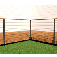 EKOO Garde-corps d'escalier moderne en acier inoxydable à montage latéral, résistant à la rouille, pour balcon, villa, appartement, hôtel, garantie 5 ans