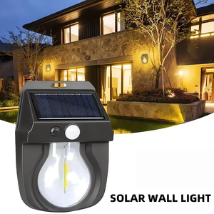 "Luz solar con sensor de movimiento, 3 modos de iluminación, del anochecer al amanecer, luces <span class=keywords><strong>solares</strong></span> para porche, linternas de pared <span class=keywords><strong>solares</strong></span> impermeables Ip65, pared exterior" - Product Image 4