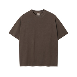 เสื้อยืดโอเวอร์ไซส์สไตล์วินเทจสำหรับผู้ชาย ผ้าฝ้าย 100% คุณภาพสูง พิมพ์ลายโลโก้แบบซีดจางตามสั่ง - Product Image 4