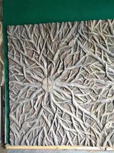 Poids léger 2024 conception unique PU panneau de bois artificiel polyuréthane fausse <span class=keywords><strong>pierre</strong></span> 3D vieux racines d'arbre pour une utilisation intérieure et extérieure - Product Image 2