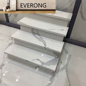 <span class=keywords><strong>Escaleras</strong></span> de mármol de losa de piedra sinterizada antideslizante escalones dúplex de Villa de lujo modernos personalizados - Product Image 5