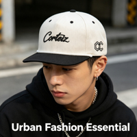 Gorra Snapback Clásica de Corte Estéreo Ajustado, Duradera, para Uso Diario, con Combinación de Colores, para el Campus y el Tiempo Libre