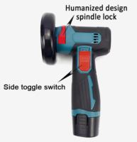 Polisseuse portative sans fil 12V au lithium, petite machine de polissage manuelle DIY, mini-meuleuse d'angle électrique rechargeable
