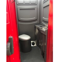 Toilettes portables en HDPE, sanitaires modulaires préfabriqués, toilettes mobiles écologiques, cabine extérieure pour chantier de construction, camping, événements