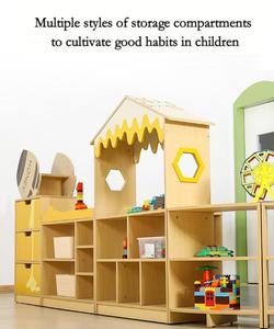 Api per bambini combinazione di gomma legno armadietto per la scuola in età prescolare zona zaino Rack Vending tavolo giocattolo <span class=keywords><strong>angolo</strong></span> di stoccaggio - Product Image 3
