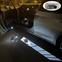 Nouvelle lampe de bienvenue à double lentille et double motif, en ABS, style Lexus, avec projection laser pour portière, pour Lexus