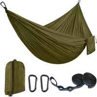 Hamac de camping en nylon pour 1-2 personnes, 270x140cm, léger, portable, pour le voyage en plein air, la randonnée, la plage, hamac balançoire OEM