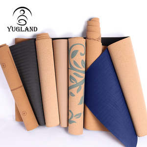<span class=keywords><strong>Tapis</strong></span> de yoga en liège naturel écologique à motif personnalisé, ensemble de <span class=keywords><strong>tapis</strong></span> de yoga en liège, antidérapant, épaissi, pour gymnastique, danse et yoga - Product Image 3