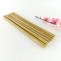 Meilleure vente de paille de bambou biodégradable réutilisable avec Logo Laser