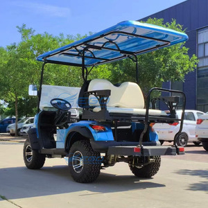 Voitures de golf électriques à prix abordable, voiturette de golf électrique à quatre roues pour le tourisme, 4 places avec compteur professionnel - Product Image 4