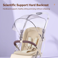 Poussette bébé automatique de voyage avec siège auto, poussette en cuir allemande Murah ultra légère