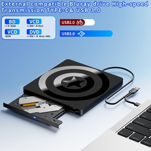 Lecteur optique <span class=keywords><strong>portable</strong></span> 7-en-1 USB3.0 type-c pour ordinateur <span class=keywords><strong>portable</strong></span> Windows lecteur CD <span class=keywords><strong>DVD</strong></span> RW avec emplacements pour carte SD TF <span class=keywords><strong>graveur</strong></span> de <span class=keywords><strong>DVD</strong></span> externe - Product Image 4