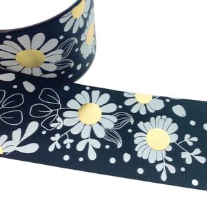 Nouveau design en gros de ruban de petite fleur de <span class=keywords><strong>marguerite</strong></span> d'hologramme pour accessoires de cheveux d'arc ruban de boîte-cadeau de fleur de vêtements - Product Image 3