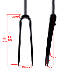 Nouvelle <span class=keywords><strong>fourche</strong></span> de vélo de route/gravel 700C UD entièrement en fibre de carbone, pour <span class=keywords><strong>cyclocross</strong></span>, avec frein à <span class=keywords><strong>disque</strong></span> plat, QR, tige droite et conique - Product Image 5
