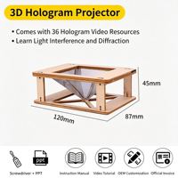 Kit de puzzle en bois à assembler soi-même, projecteur holographique 3D STEM, jouet éducatif scolaire, jouets scientifiques de physique pour enfants