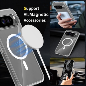 Para <span class=keywords><strong>Google</strong></span> <span class=keywords><strong>Pixel</strong></span> 10 <span class=keywords><strong>Pro</strong></span> XL Funda magnética, Clear TPU + PC 2 en 1 Funda de teléfono móvil a prueba de golpes para <span class=keywords><strong>Google</strong></span> <span class=keywords><strong>Pixel</strong></span> 6A <span class=keywords><strong>7</strong></span> 8A 9 10 <span class=keywords><strong>Pro</strong></span> XL - Product Image 5