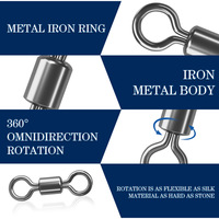 Metall-Karpfenangelwirbel und Karabinerhaken-Set für Kunstköderangeln und Bachfischen
