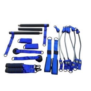 Multifunctional Indoor TPE Resistance <b>Bands</b> Sets Portable <b>Workout</b> Antislip Pilates Bar Kit for Fitness - Product Image 4