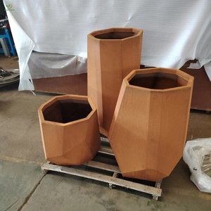 Vòng hình chữ nhật corten thép trồng 200x50x50 như lớn hiện đại Chậu hoa NGOÀI TRỜI, lớn lên giường vườn - Product Image 3