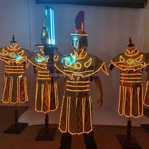 ชุดเดรสแฟนซีตกแต่งเวทีปาร์ตี้ไฟ LED ชุดเต้นรำเรืองแสงชุดคลับสำหรับการแสดง - Product Image 4
