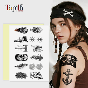Topjlh, sublimación personalizada, Kits de tatuaje temporal, papel adhesivo de transferencia para fiestas de cumpleaños, disfraces de Halloween, bodas en la <span class=keywords><strong>playa</strong></span> - Product Image 1