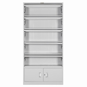 Nouvelle armoire métallique en acier étagère bibliothèque porte-journaux <span class=keywords><strong>librairie</strong></span> présentoir à journaux salle de lecture - Product Image 3