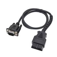 Adaptador de OBD2 Hembra de 16 Pines para Automóvil a DB15 de 15 Pines, Conector OBD 2/II a DB/D-sub de 15 Pines, Cable de Diagnóstico con Conector de CC