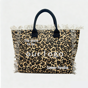 Hot Sell Summer New Women'S <strong>Large</strong> Capacity Tassel Travel Canvas Straw Tassel Fringe Beach Tote Hand Bag Handbags <strong>Purse</strong> - Product Image 2