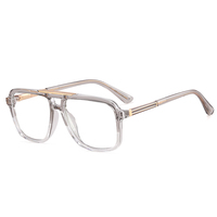 MS 97717 2024 Lunettes pour hommes, monture large avec protection contre la lumière bleue, tendance mode, design à double pont, logo personnalisé
