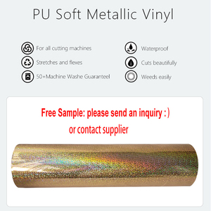 Vinyl Nhà cung cấp vinil dệt may sắt trên bán buôn Đen Stretch kim loại mềm HTV kim loại vàng Vinyl CuộN truyền nhiệt Vinyl - Product Image 2