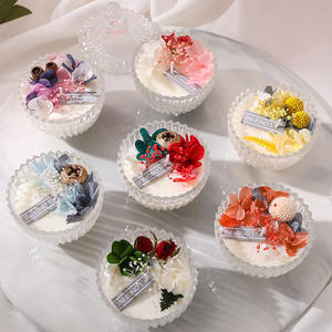 Set de Velas de Flores Preservadas para Compradores Transfronterizos, Cera de Soja, Venta al por Mayor, Suministro de Regalos para San Valentín y Navidad - Product Image 5