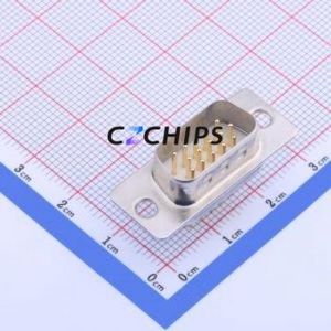 GHDP15M-180 D-Sub/VGA Connector Through hole Component (THT) Connector High Density D-Sub Male 15P Through Hole - Product Image 1