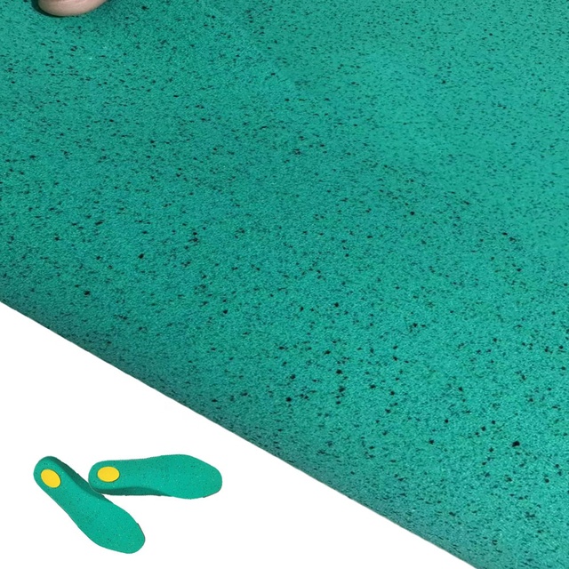 Green with Black Foam Powders Insole Materials Foam