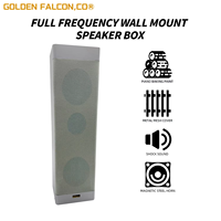 Altavoz de Columna PA Activo de 30W y 8 Ohmios, Altavoz Vertical para Megafonía, Altavoz de Audio para Montaje en Pared Interior