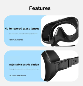 Caja de EVA portátil, máscaras de buceo de silicona, gafas de esnórquel, gafas de apnea, lentes de buceo, vidrio templado, espejo de buceo - Product Image 6