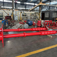 Ensemble de pompe à incendie à axe long pour puits profonds, utilisé pour l'alimentation en eau incendie dans les ateliers des entreprises industrielles et minières