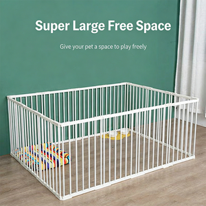 Jaula Metálica para Perros de Interior, Barrera de Seguridad, Puerta de Aislamiento para Perros Pequeños y Medianos - Product Image 2