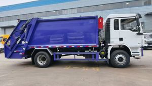 Camion à ordures compacteur grande capacité 14m³ à haute capacité de stockage pour le transfert de déchets urbains et ruraux - Product Image 5