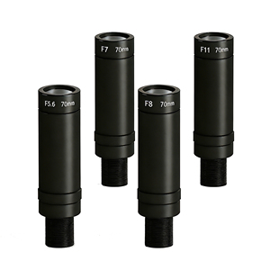 Objectif à monture M12 de 70 mm de distance <span class=keywords><strong>focale</strong></span>, ouverture F5.6 F7 F8 F11, 6 MP, pour capteur d'appareil photo 2/3 pouces - Product Image 1
