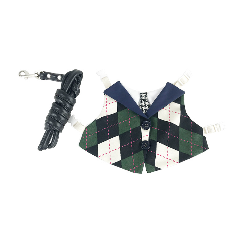 Vestiti da coniglio stile cravatta verde