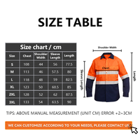 Chemise de travail à manches longues jaune haute visibilité 100 % coton, classe 2 ANSI, vêtements de sécurité réfléchissants pour hommes, vêtements de travail minier, vente en gros