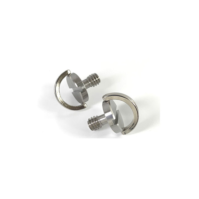 Stainless Steel 1/4" Black Finish C D Ring Quick Release Screw for Tripod Camera