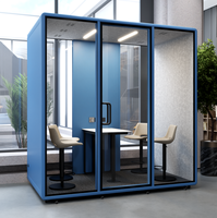 Salle de négociation XL Taille Smart Acoustic Pod Office Insonorisé Office Meeting Pods Silent Box Soft-pad Phone Booth
