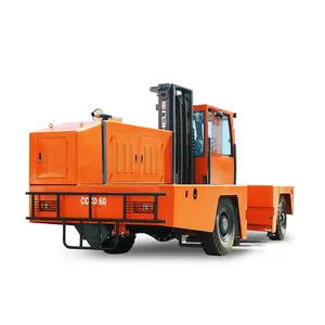 Heli Nieuwe 6000Kg Diesel Smalle Kant Loader Truck Side Heftruck CCCD60 In Lange Grootte Materiaal Verwerking Project