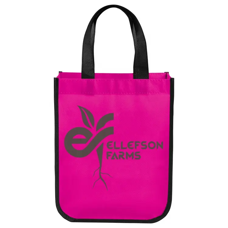 Custom Logo Eco-friendly Non-woven Bag Reusable Grocery Shopping Non Woven T-shirt Bag