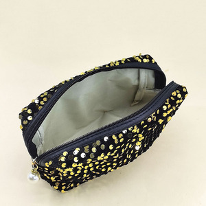 Wholesale Large Capacity Sequin <strong>Travel</strong> <strong>Storage</strong> <strong>Bag</strong> Fashionable Women Portable Toiletry <strong>Bag</strong> Glitter Zipper Makeup Cosmetic <strong>Bag</strong> - Product Image 6