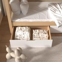 Cama Infantil de Madera con Forma de Casa de Árbol y Escaleras para Niños y Niñas, Cama Infantil Tipo Castillo en Oferta, Muebles para Dormitorio Infantil