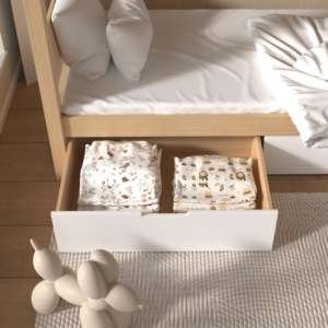 Деревянная двухъярусная кровать-домик для детей с лестницей для мальчиков и девочек, хит продаж, кровать-замок, детская мебель - Product Image 3