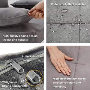 Sofá cama de espuma de apoyo para mascotas con cama ortopédica extraíble para perros medianos, sofá cama impermeable para perros medianos - Product Image 2