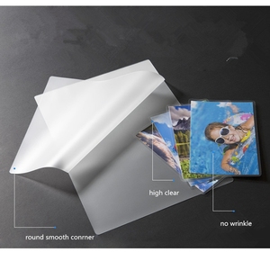 Film <span class=keywords><strong>plastique</strong></span> laminé PET/EVA feuille de papier 100 pièces 60-250mic A4 <span class=keywords><strong>A3</strong></span> pochettes de plastification transparentes Film pour cartes de fichiers Photos - Product Image 3